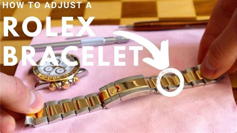 adjust rolex watch band